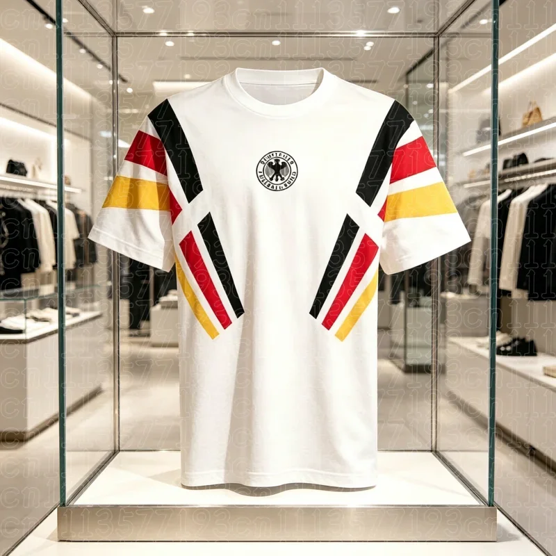 2026 New Germany Competition Away Soccer Jersey 3D T-Shirt Men's Quick-drying and Breathable Football Fan Family Tees Tops