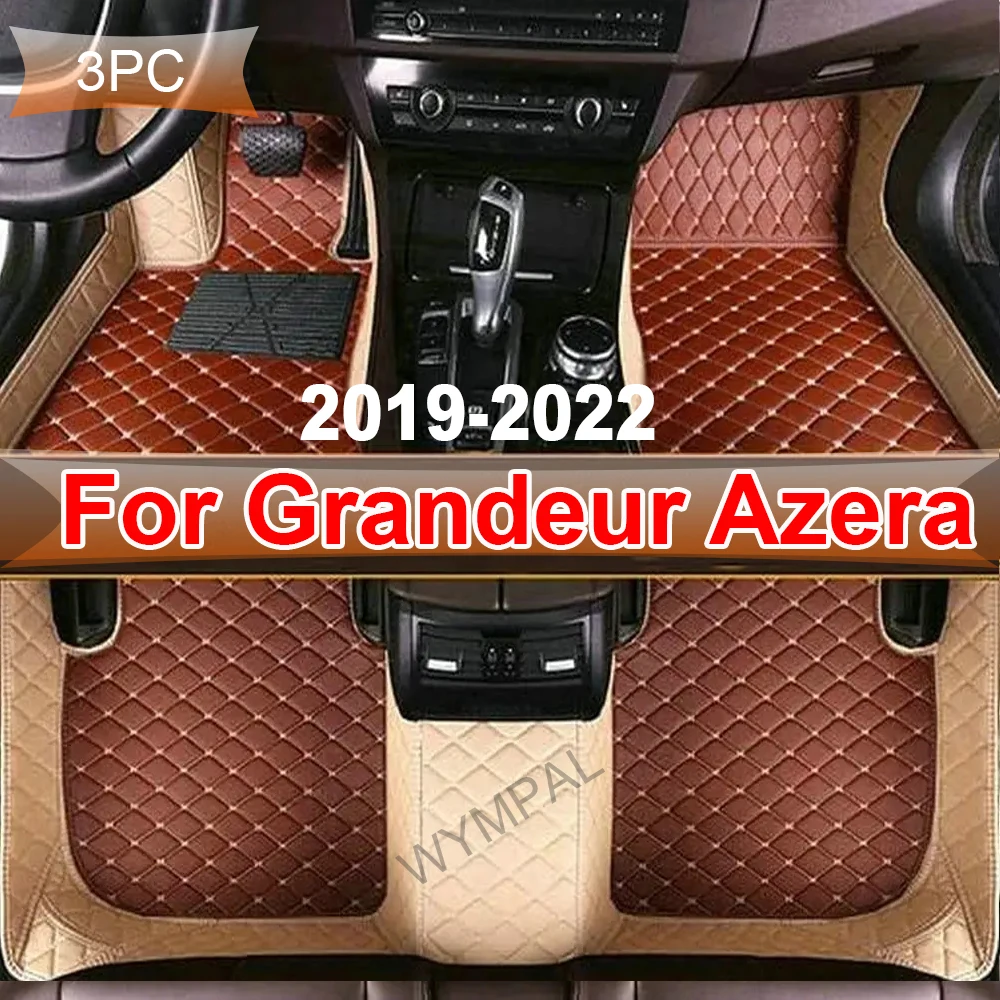 Car Mats For Hyundai Grandeur Azera IG 2019~2022 Anti-dirt Pad Carpets Leather Floor Mat Rugs Pad Interior Parts Car Accessories