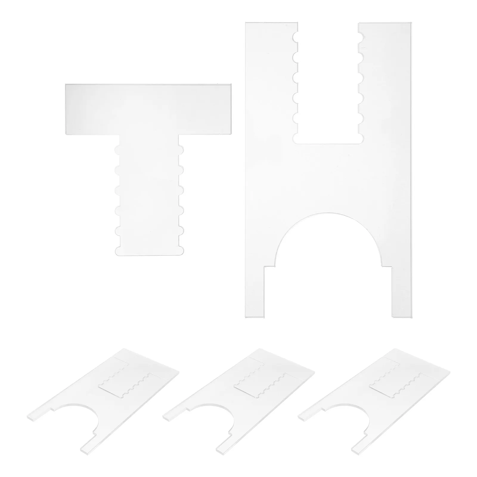 2Sets Clear Acrylic Furniture Wall Spacer Adjustable Sofa Blocker for Bed Couch Protection Invisible Gap Bumper Anti-Slide