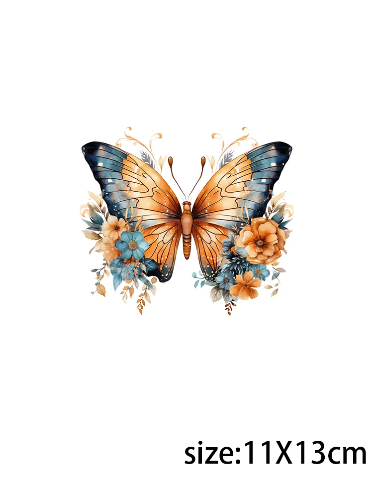 LETOP 1PCS Colorful Flowers Butterflies Uv Transfer Stickers Custom Glass Juice Bottles 16oz Sticker Wraps For Cups