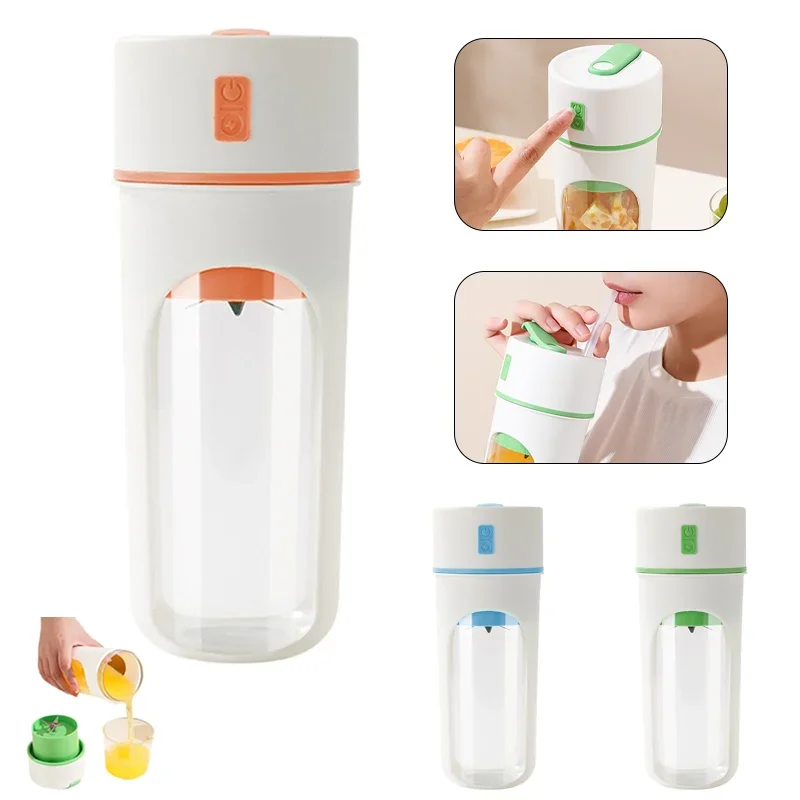 

Многофункциональная удобная электрическая соковыжималка, большая емкость, с соломинкой, автоматическая чистка, 6-листное лезвие, для молочного коктейля, сока, кофе