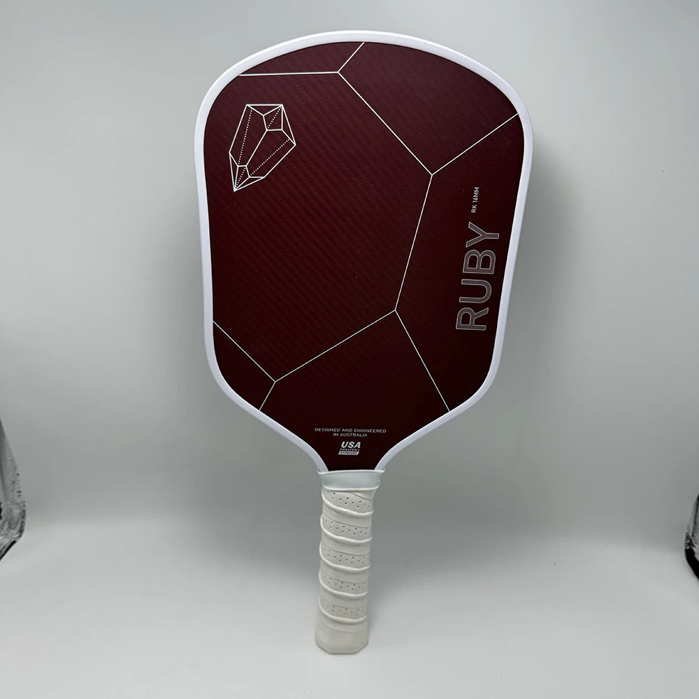 

USAPA Approved Ruby Red Kevlar RK 16mm Core Thermoforming Pickleball Paddle Racket