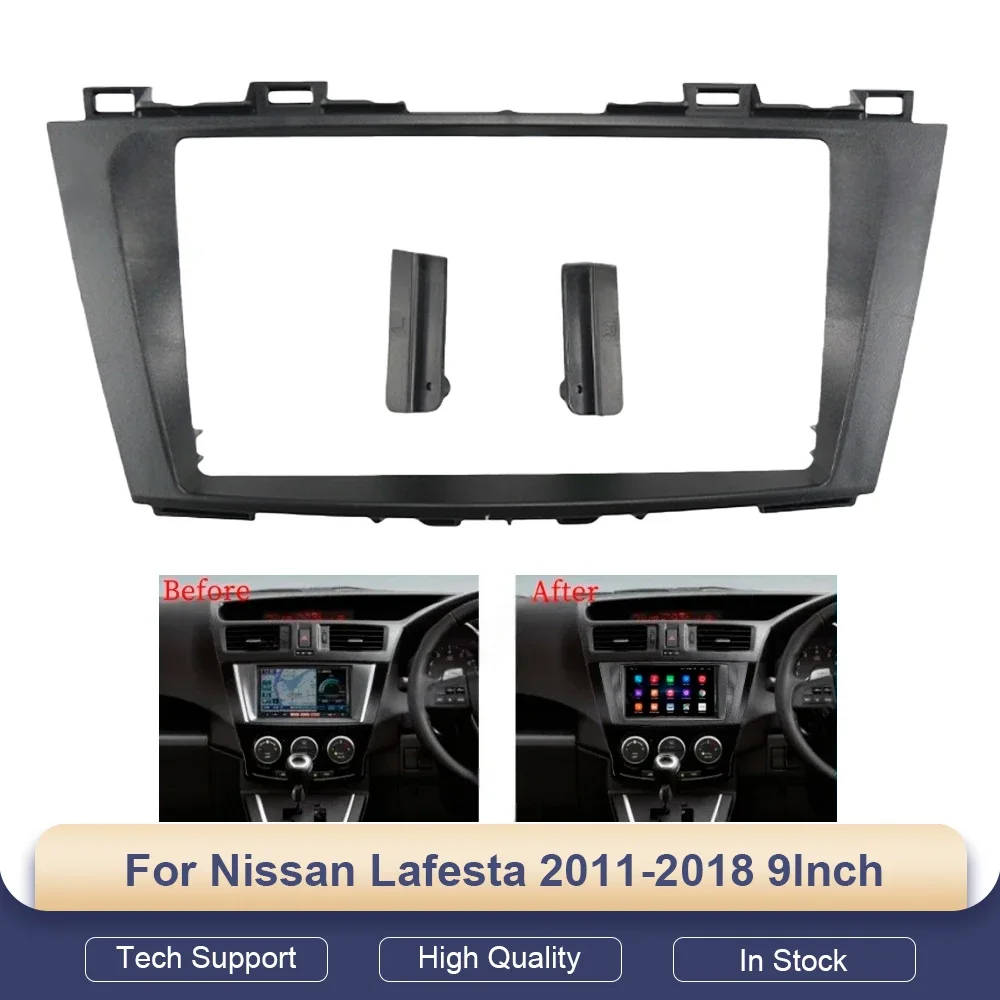 

9 Inch Car Frame Fascia Adapter Android Radio Dash Fitting Panel Kit For Nissan Lafesta 2011-2018