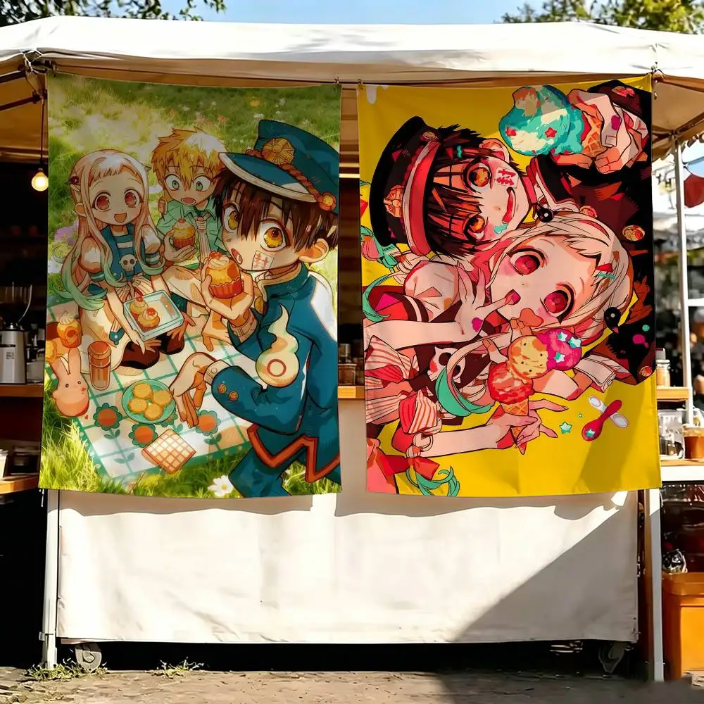Movie Hot Toilet Bound Hanako Kun Anime Flag Digital Printing Banner for Garage Wall Out Door Decoration