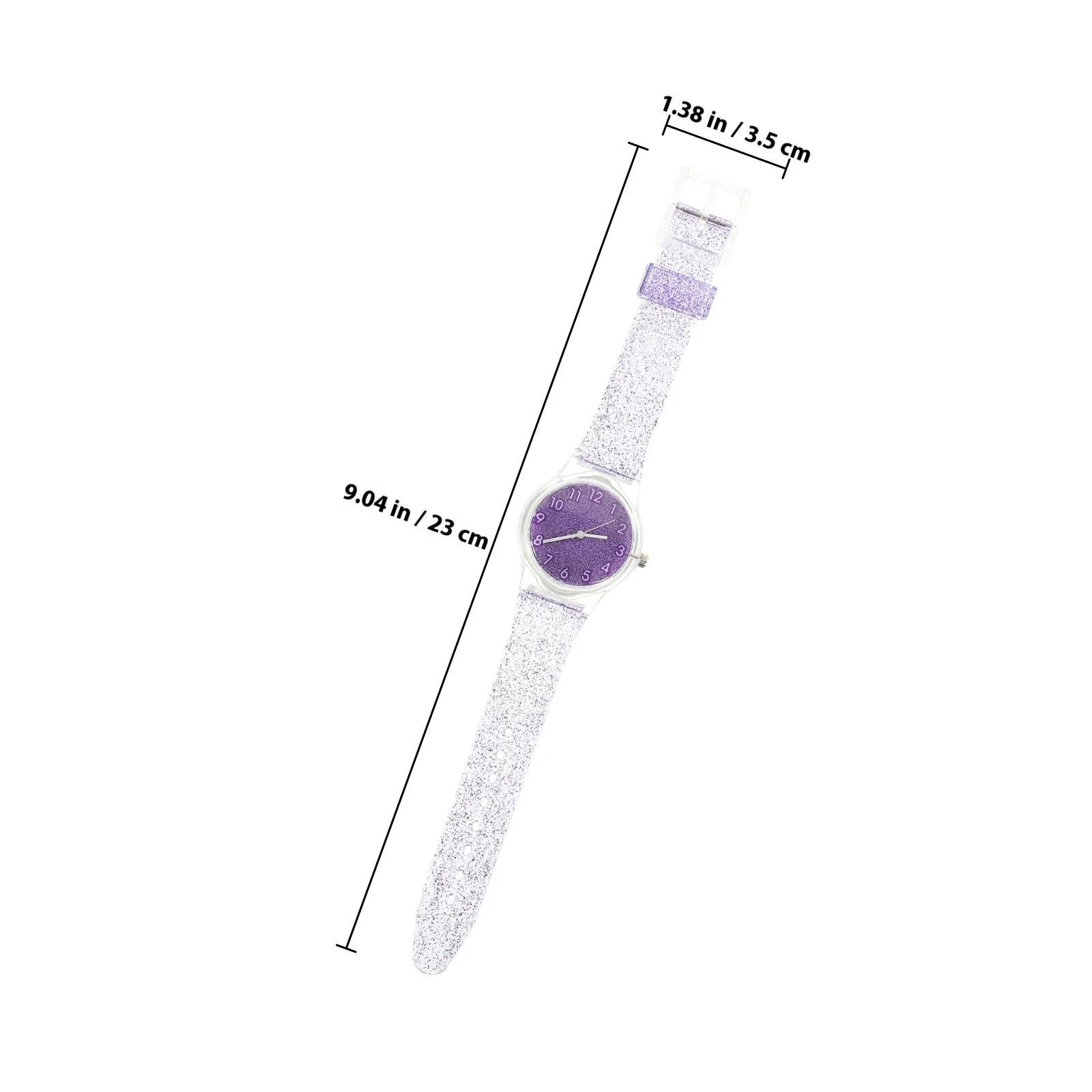 ساعة جيلي لسوار السيليكون اللامع الشفاف، ساعة يد لامعة ومبتكرة، هدية عيد ميلاد ممتعة