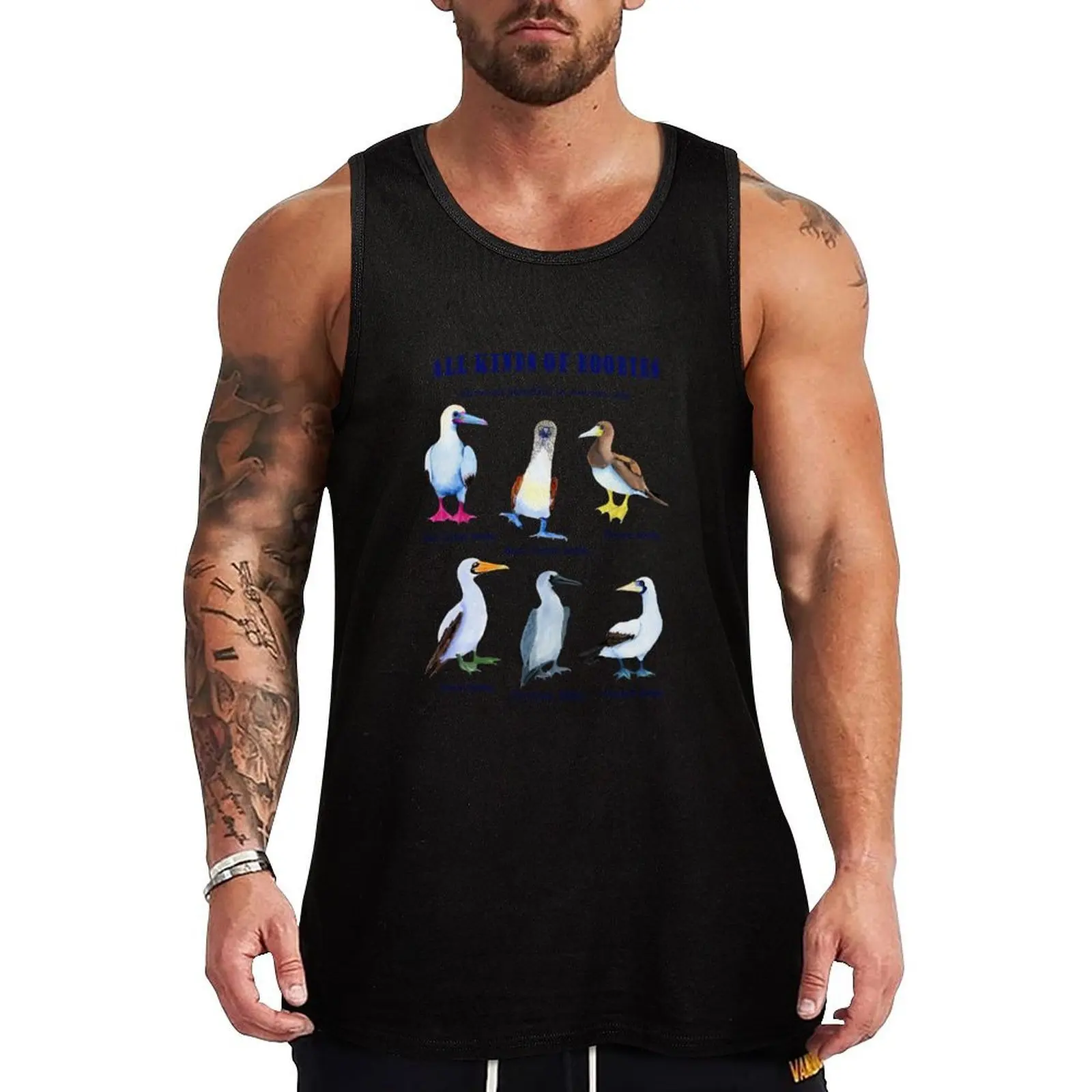

All kinds of Boobies, birds Tank Top bodybuilding man Male vest men clothings Bodybuilding shirt