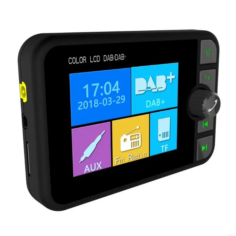 R91A Xe DAB/DAB+ Bộ điều hợp radio 2.4 "LCD FM Trình phát FM Handsfre
