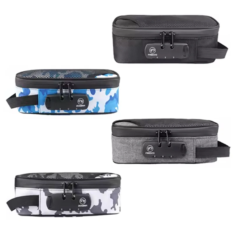 1Pc Odor Smell Proof Smoking Pipe Bag Large-capacity with Combination Password Lock Jar Bottle Case Portable Outdoor Travel Gift