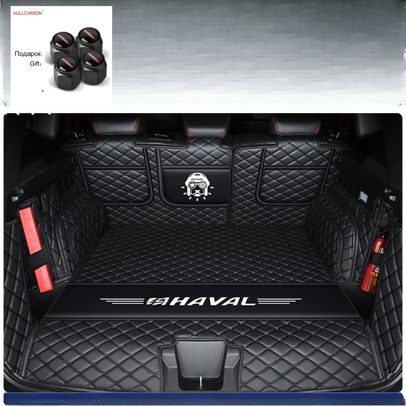 For GWM Haval H3 2024 2025 Trunk Mats Single Fully Surrounded Leather Durable Cargo Liner Boot Coverage Car Accessories 6 Pieces