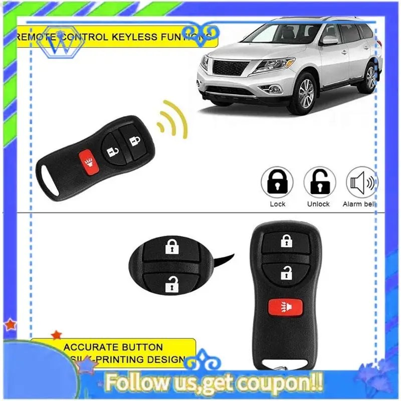M46K-2 Key For Nissan Frontier Murano Quest NV Pathfinder Xterra Versa Car Keyless Entry Remote For KBRASTU15