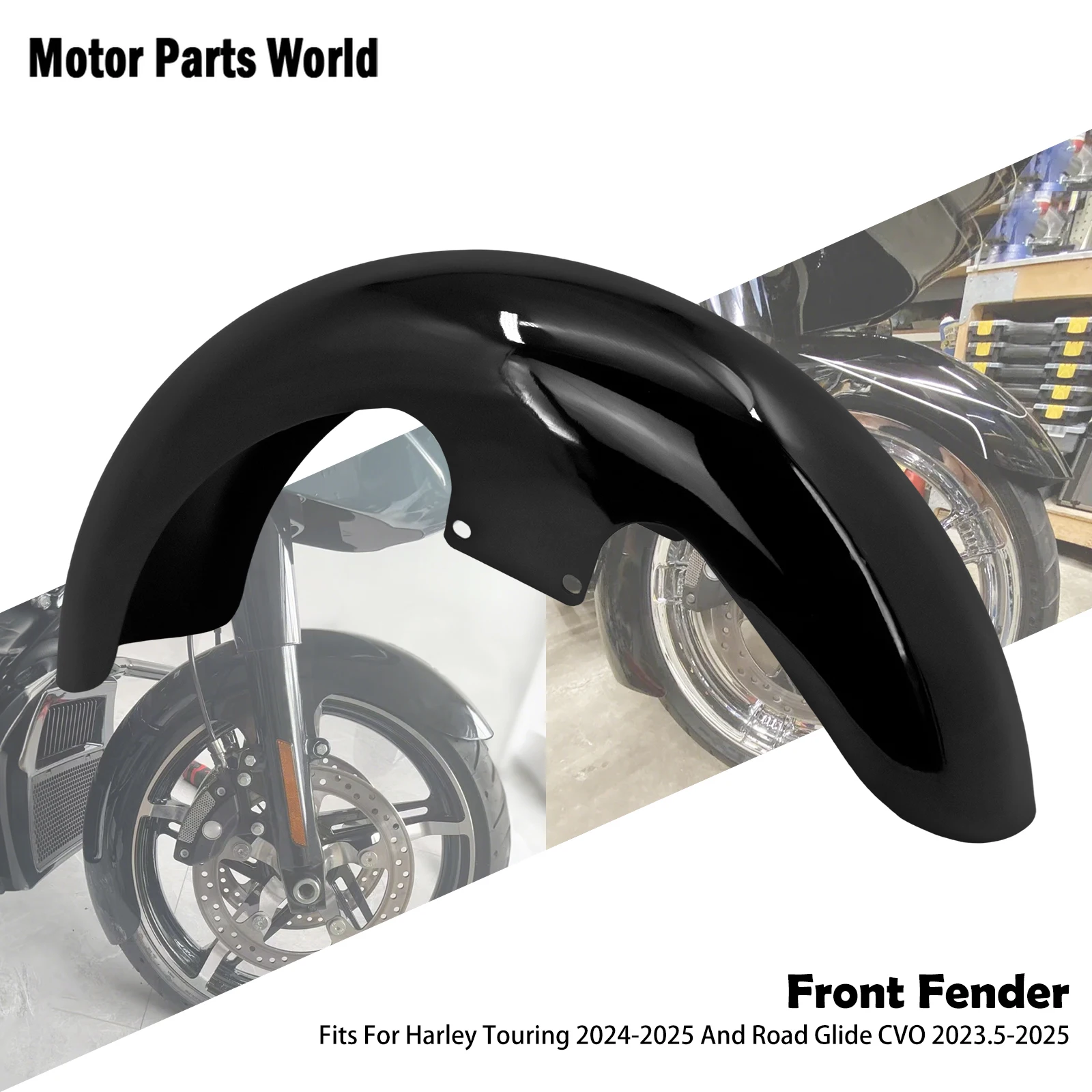 

Motorcycle Mudguard Wheel Wrap Protector Front Fender For Harley Touring Street Glide FLHR 2024-25 Road Glide CVO 2023.5-2025