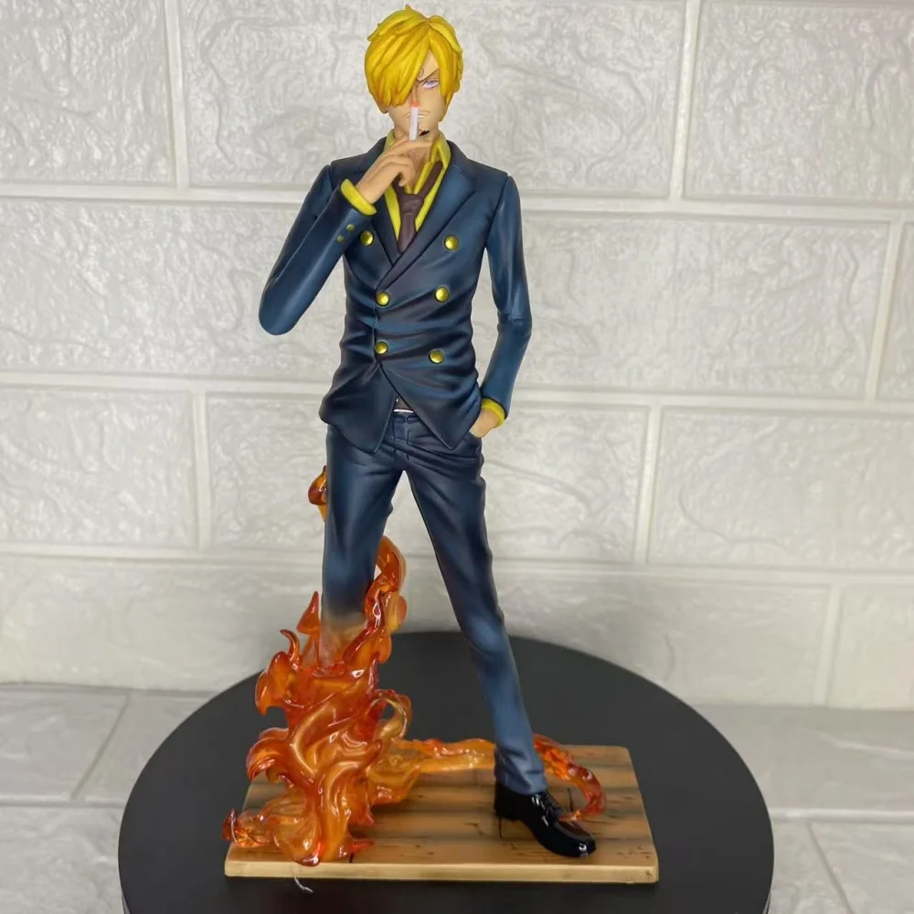 

Anime One Piece Vinsmoke Sanji Flame Suit PVC Action Figure Collectible Model Doll Toy 23CM