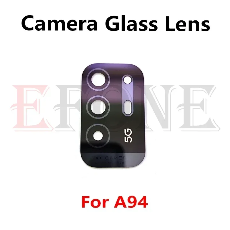 2 uds para OPPO A15 A16 A17 A35 A53 A53s A91 A92 A92s A94 A95 4G 5G cubierta de lente de cristal de cámara trasera con pegatina adhesiva