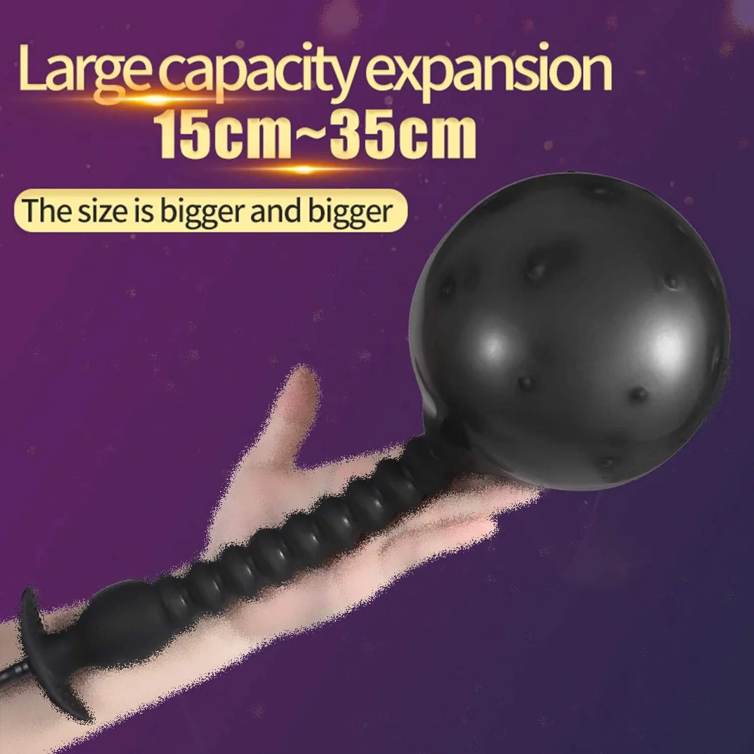 Inflatable Super Big Anal Plug Dildo Prostate Massage Dilator Huge Butt Bead Vagina Expander Fisting Masturbator Sex Toy