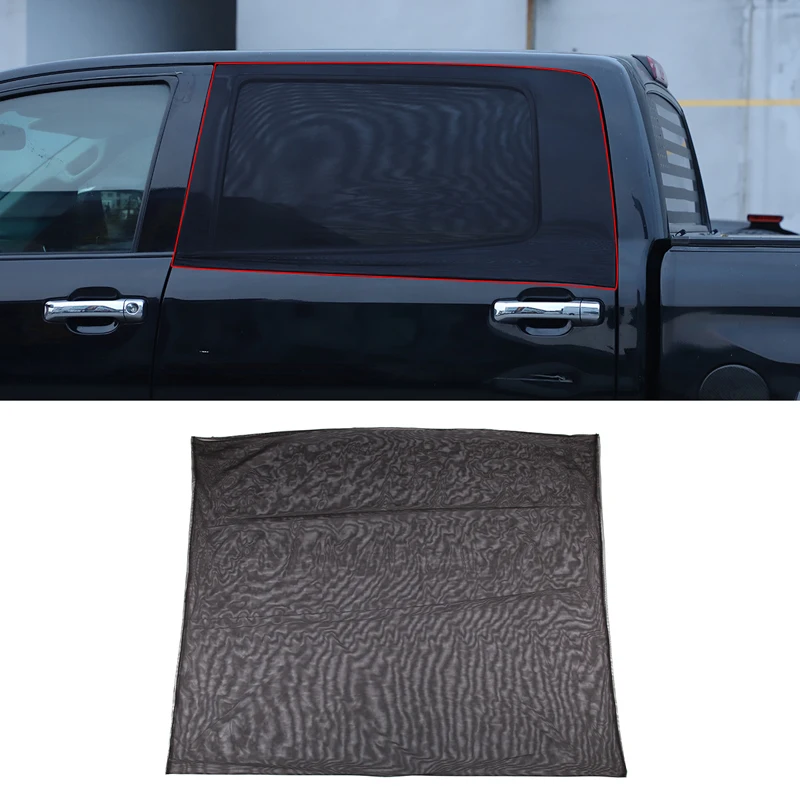 

For Toyota Tundra pickup 2014-2021 back door Car Window Curtain Sunshade Mosquito Protection Insect Net Car Accessories Exterior