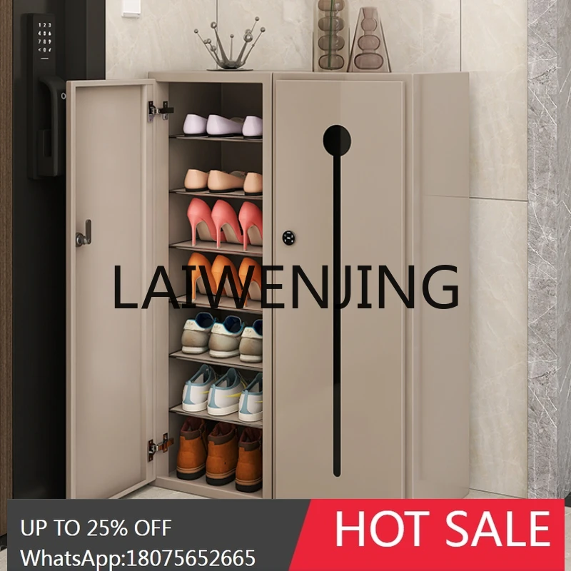 RWJ Corridor outside Corridor Elevator Entrance Intelligent Anti-Theft Steel Home Minimalist Shoe Rack