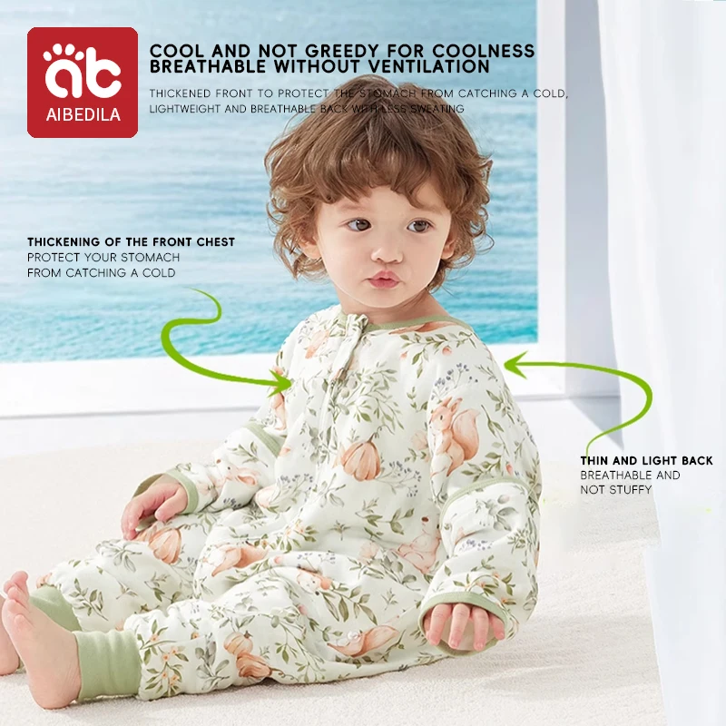 AIBEDILA Children Romper Clothes Short Long Sleeve Mulberry Silk Bodysuit Costume Spring Summer Breathable Baby Jumpsuit Pajamas - Image 5