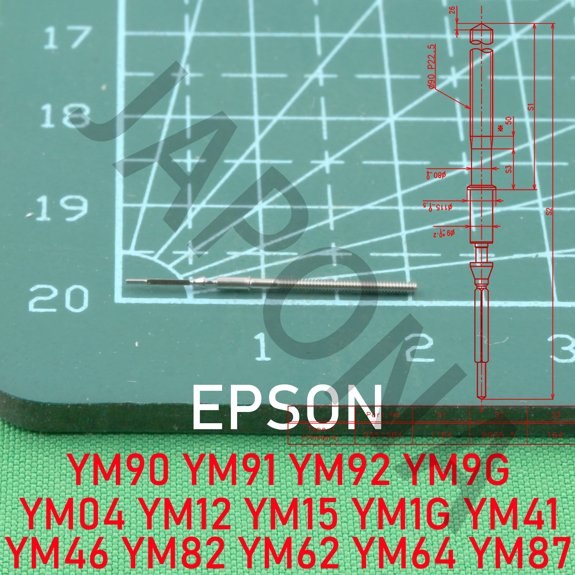 EPSON YM90 YM91 YM92 stem YM9G YM04 YM12 YM15 stem YM1G YM41 YM46 stem YM82 stem YM62 stem YM64 stem YM87 stem movement stem