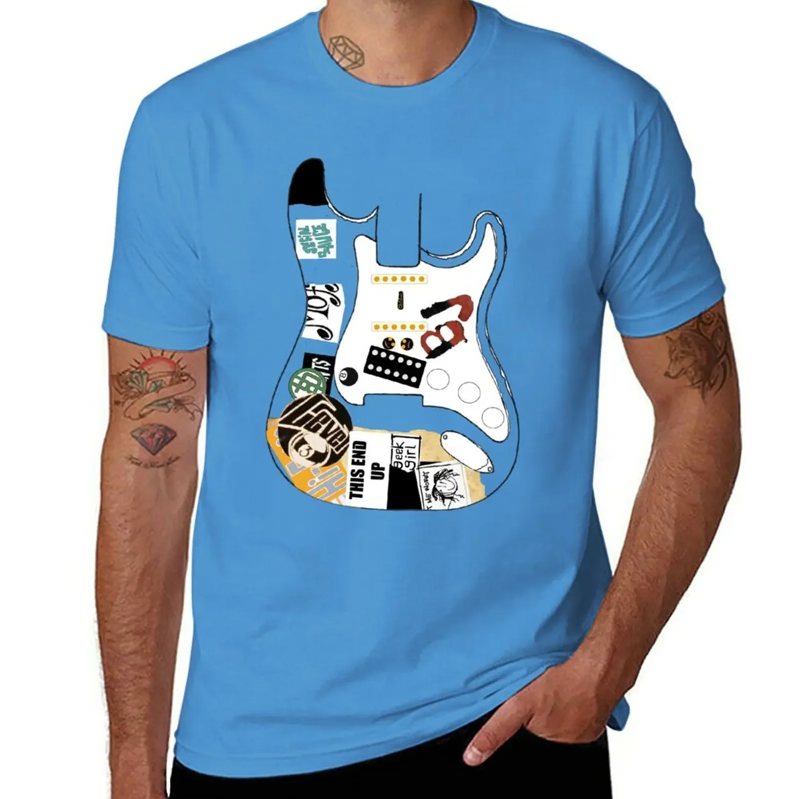 

Billie Joe Armstrong Blue Guitar - Any Colour T-Shirt sports fans hippie clothes summer tops mens t shirts casual stylish