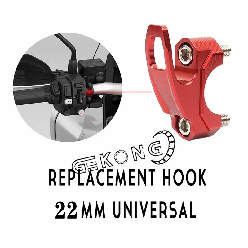 Gancio per casco per bagagli da moto universale Supporto in alluminio Supporto per scooter per moto Gancio per borsa Accessori per ganci multifunzionali