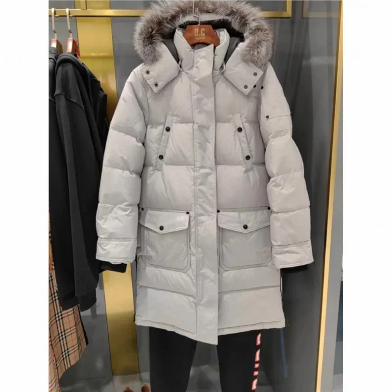 Chaqueta de Invierno para mujer con cremallera gruesa, chaquetas de invierno de 90 gansos, chaquetas de invierno para mujer