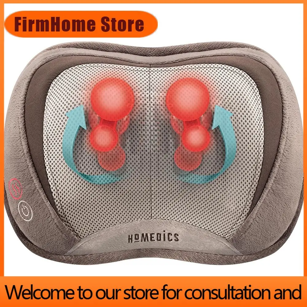 FirmHome StoreHeated 3D Massage Pillow For Deep Tissue Relief, Portable For Home And Travel, Relieves Back And Shoulder Pain