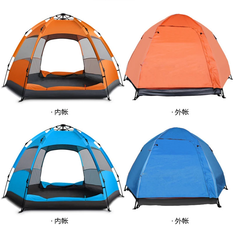 

5-7 Person Upgraded Automatic Camping Tent Outdoor Dual Layer Summer Tourist Travel Tent