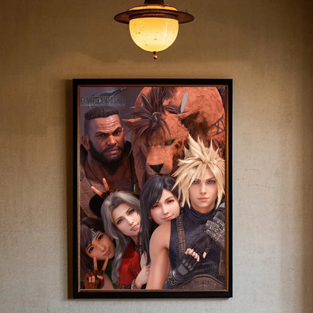 ألعاب الفيديو النهائية F-Fantasy ملصق HD الفن لزجة جدار مقاوم للماء غرفة المعيشة المنزلي غرفة نوم بار اللوحة الزخرفية الجميلة #2