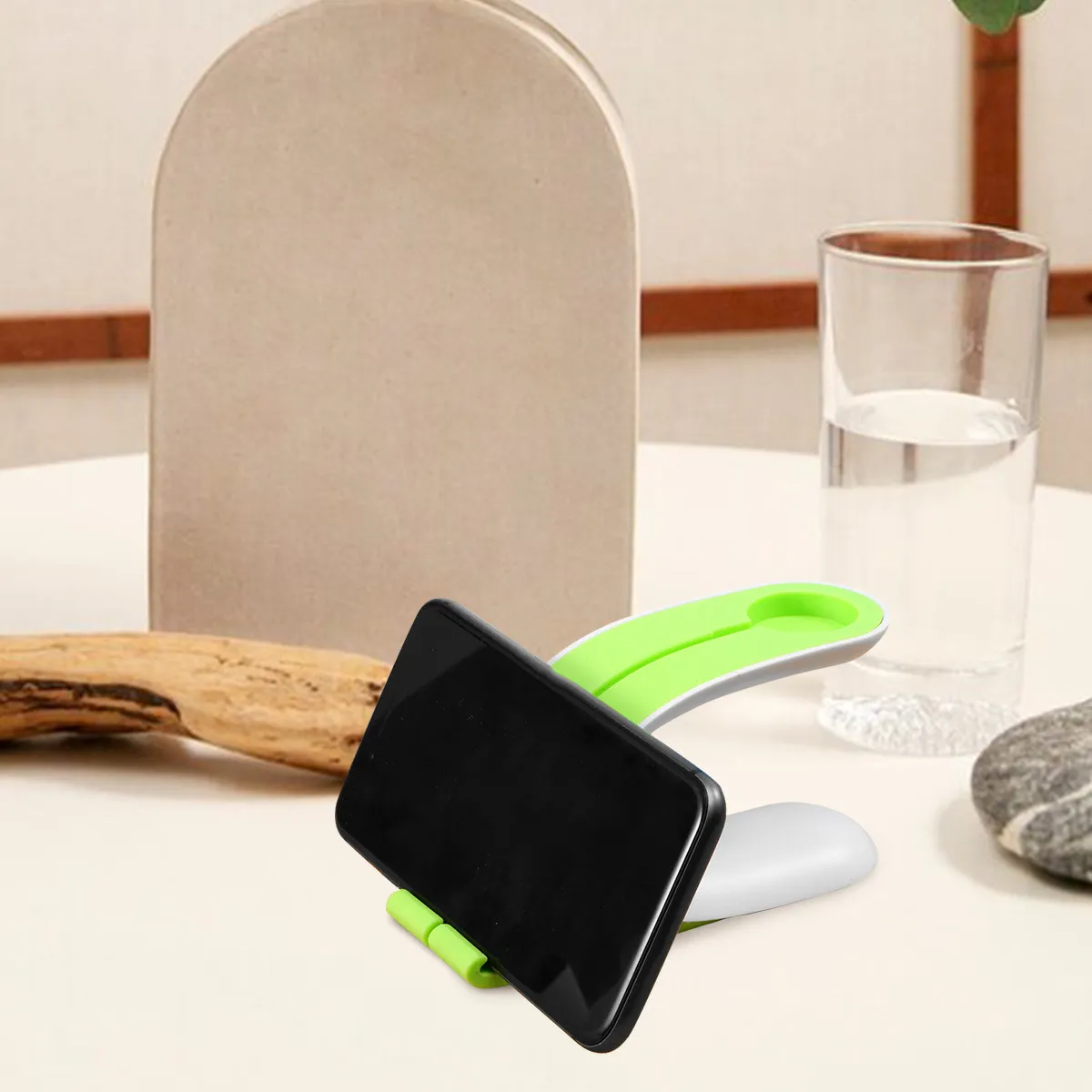 

Lazy Desktop Stand Holder For Mobile Phone Watch Compact Silicone Tilt Angle Support For Tablet Bracket Accessories Green