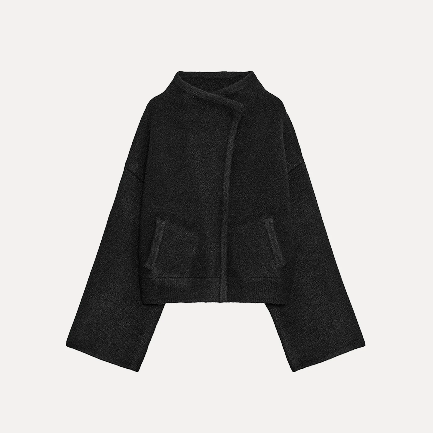 

Faionable Pilot Jaet Women's Autumn 2025 Personali Ele Versatile Outerwear Z Brand Woolen Coat 00% Other Mate...