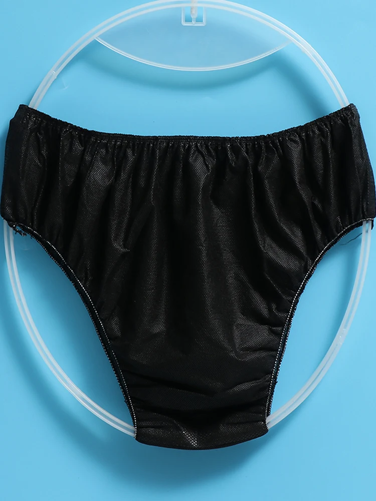 roupa-interior-descartavel-para-homens-e-mulheres-com-cintura-alta-tecido-respiravel-ideal-para-banho-e-sauna-cor-preta-tamanho-grande