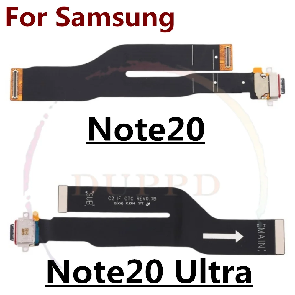 Micro USB Charging Port Dock Flex Cable For Samsung Galaxy Note 20 Ultra N980 N981 N985 N986 Connector Charger Mainboard FPC