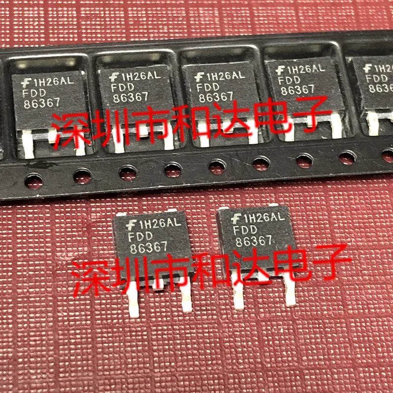 

10pcs orginal new FDD86367 MOS field effect tube patch TO-252 80V 100A