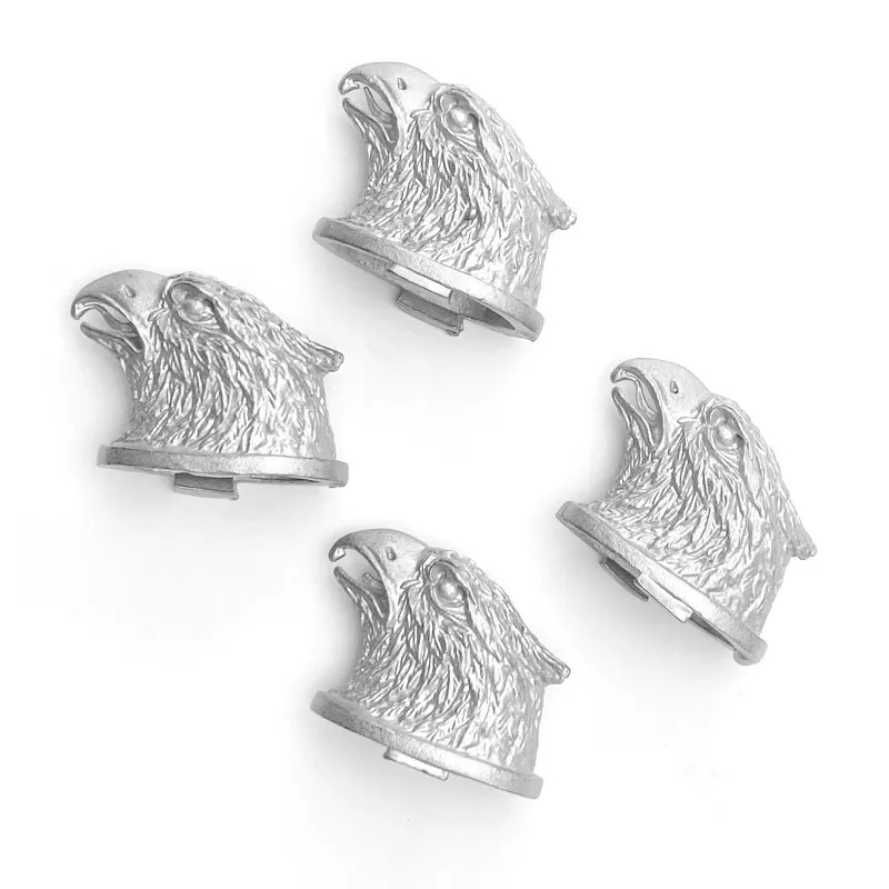 1pc 2 Types 430 Stainless Steel Knife Handle Guard Hand Protector Eagle Wolf Head Style Bolster Embryo Accessories Casting Part