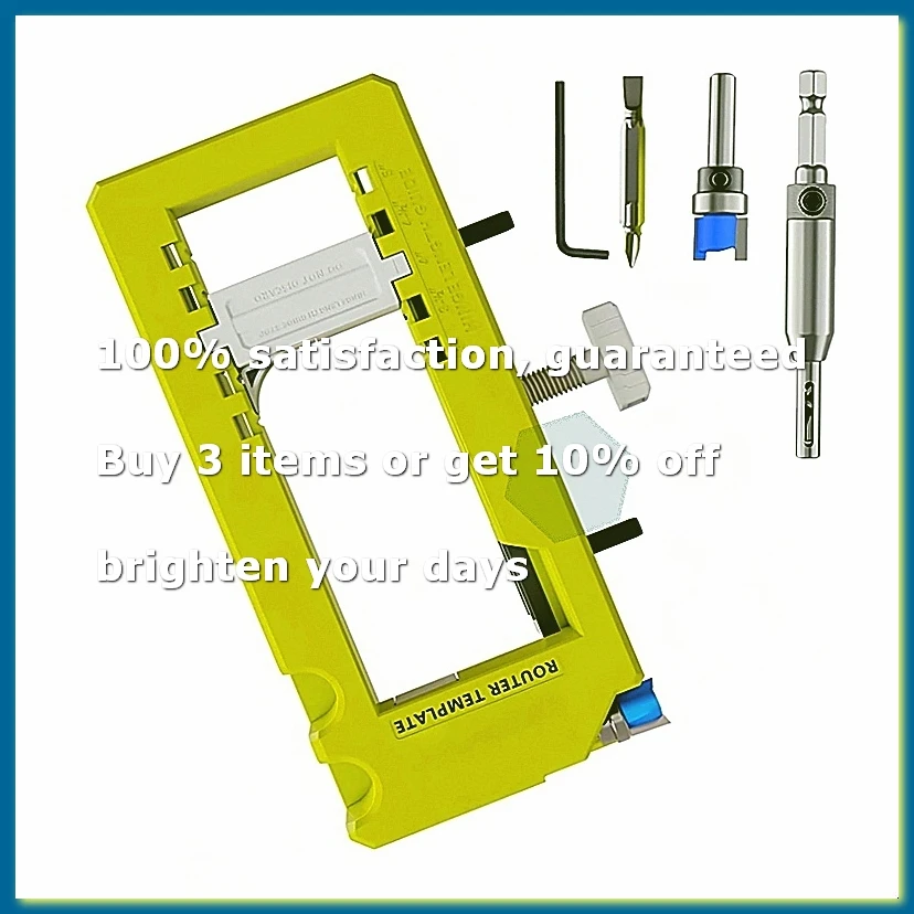 Door Hinge Jig Door Hinge Router Template for 3 Inch to 5 Inch Length and 1/4 Inch or 7/8 Inch Thickness for Doors Only