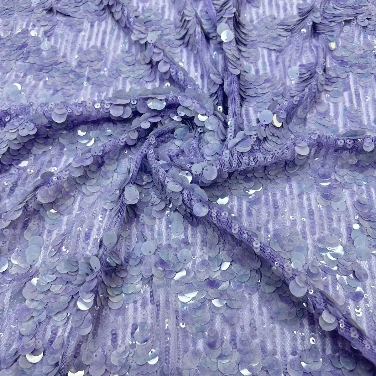 Round Sequins Fabric Wedding Backdrop Dance Costume Evening Gown Photo Prop Fish Tail Texture Diy Sewing Material By The Yard