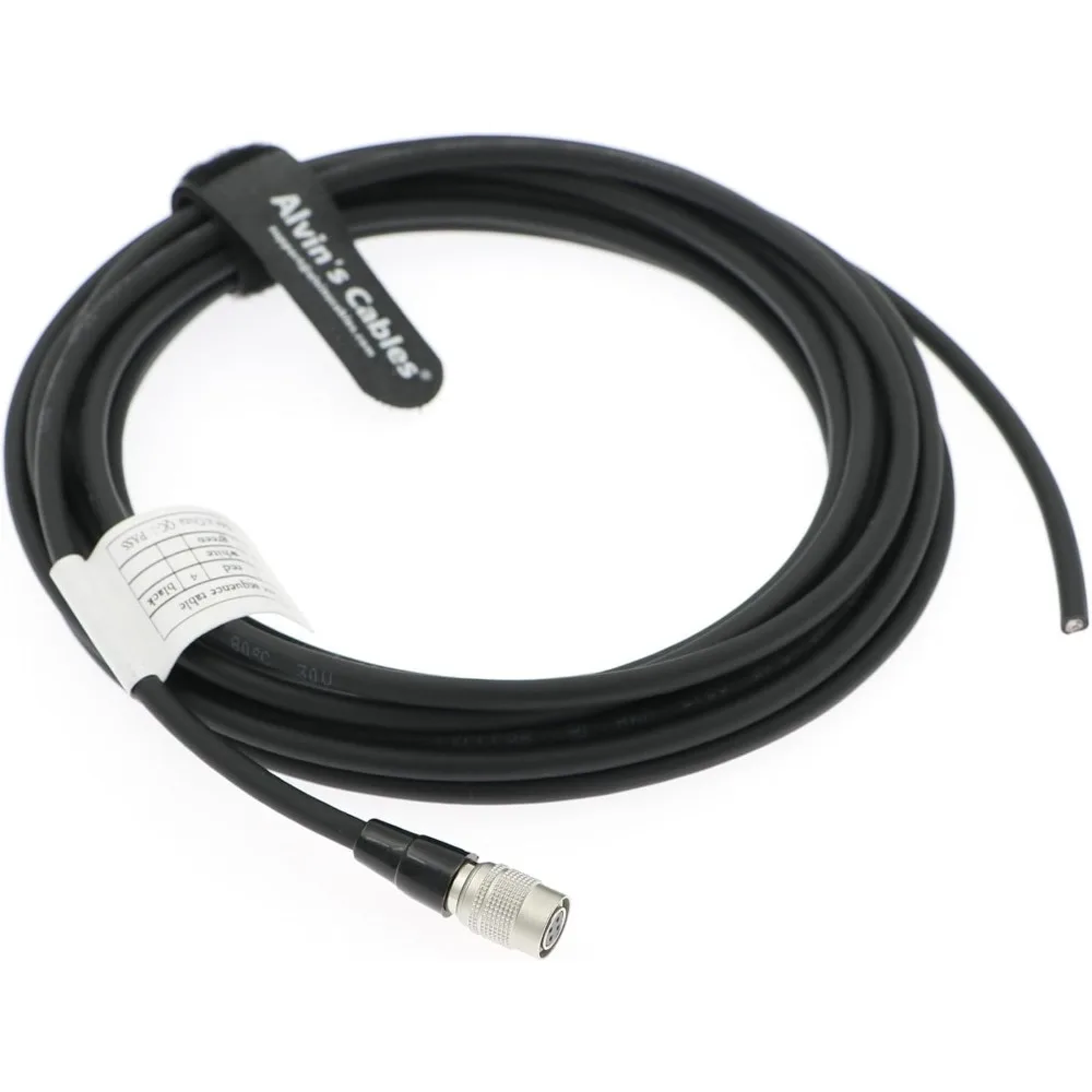 Alvin’s Cables Hirose 4 Pin Female HR10A-7P-4S to Flying Leads Power Cable for Sony Venice Sound Devices 664/633/702T SmallHD