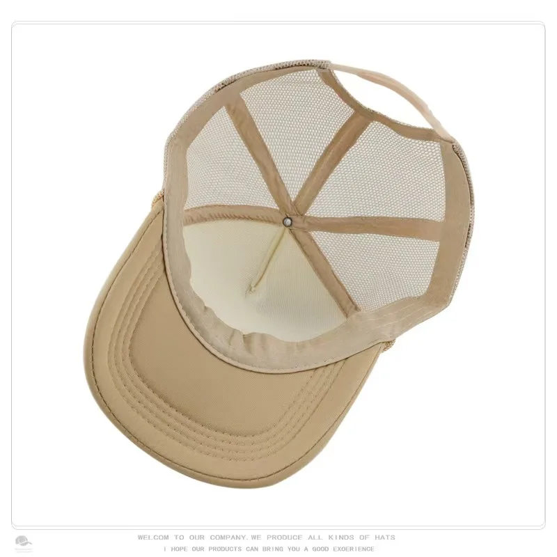 Neue Trucker Caps Männer Frauen Plain Blank Schaum Mesh Baseball Kappe Mit Seil Sommer Atmungsaktive Outdoor Sport Sonnenblende Hüte – Detail 5