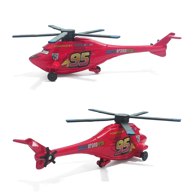 

Cars Lightning McQueen 95 Helicopter 1/55 Model Car Alloy Material Anime Figure Cartoon Racing Toys Collectibles Kids Gifts