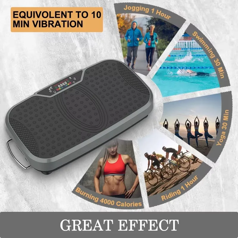 جهاز تحكم عن بعد محمول متحرك قابل للتعديل اتجاه الاهتزاز لوحة الاهتزاز اللياقة البدنية للمنزل وصول جديد #2