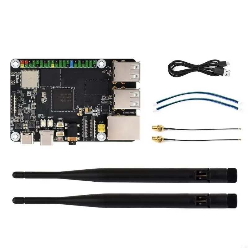 

Плата разработки, гибкий источник питания, поддерживающий аппаратное кодирование и декодирование RV1126B, аксессуары для данных