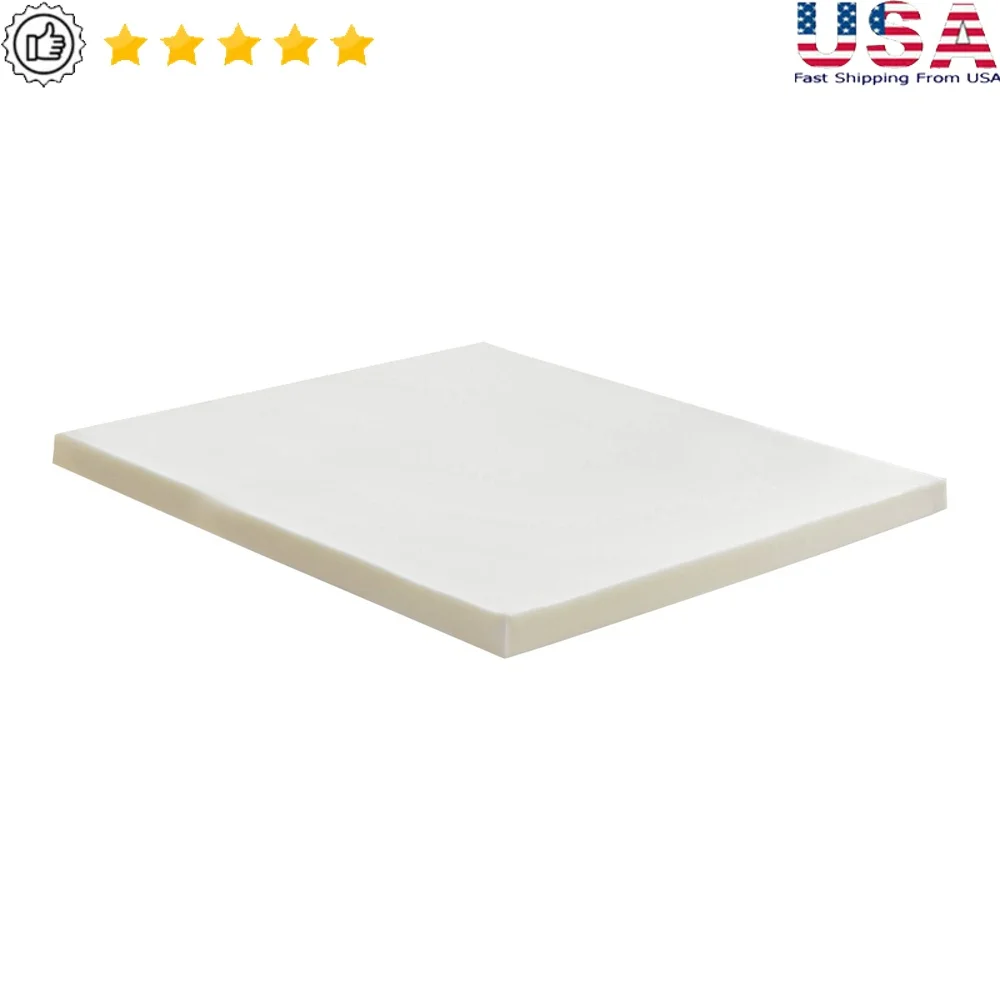 

High Density 2 Inch Foam Mattress Topper Twin Bed Pressure Relief Lumbar Support Breathable CertiPUR-US Durable Comfort