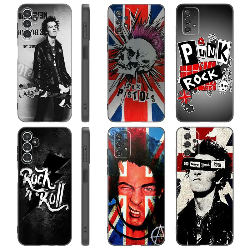 

Punk Rock Phone Case For Samsung A13 A22 A24 A32 4G A14 A23 A25 A34 A52S A53 A54 A73 5G A11 A12 A15 A31 A33 A50 A51 A70 A72