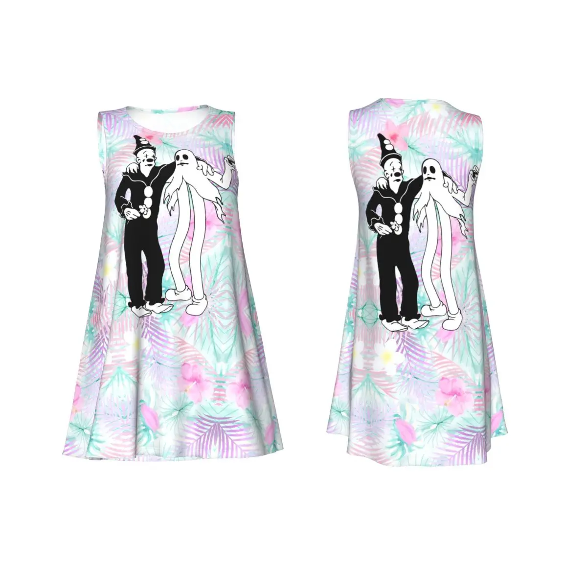 مخصص G-Ghostemanes المعادن روك القوطية الصيف فساتين بلا أكمام مغني الراب فساتين الشمس غير رسمية الشاطئ Ups بلا أكمام للسفر #3