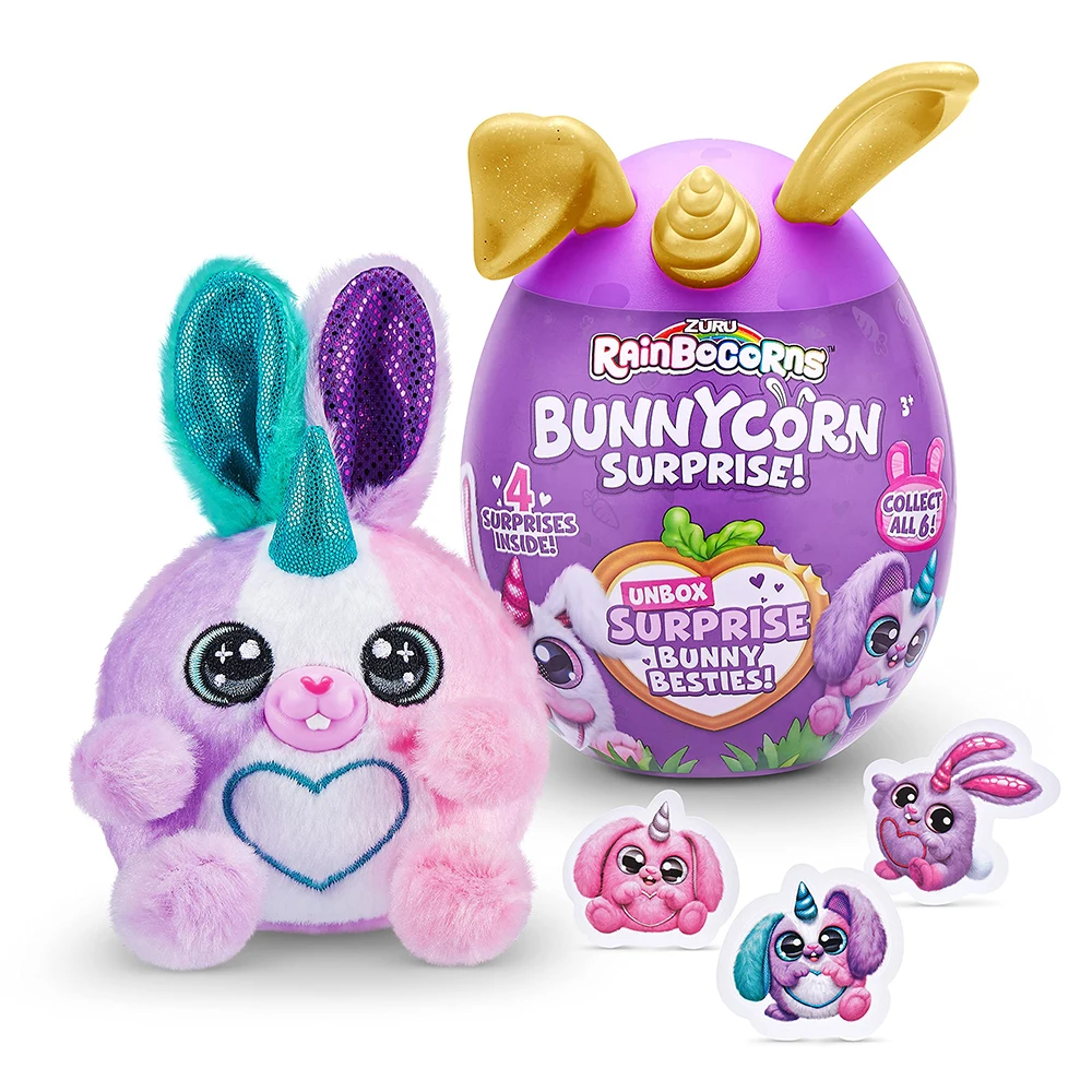Zuru Rainbocorns مفاجأة Bunnycorn مفاجأة سر الأصلي زورو ألعاب من القطيفة الماركات الصغيرة لعبة لطيف هدية للأطفال القط اللعب #3