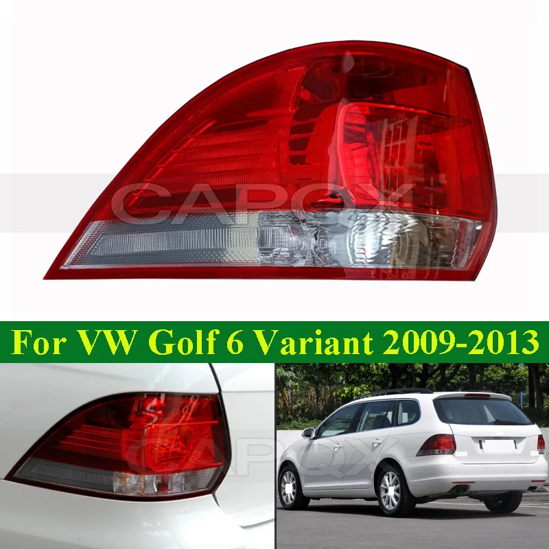 

CAPQX Without Bulb Rear Bumper Tail Light Tail Lamp For VW Golf 6 Variant 2009-2013 Taillight Taillamp Brake Light Turn Light