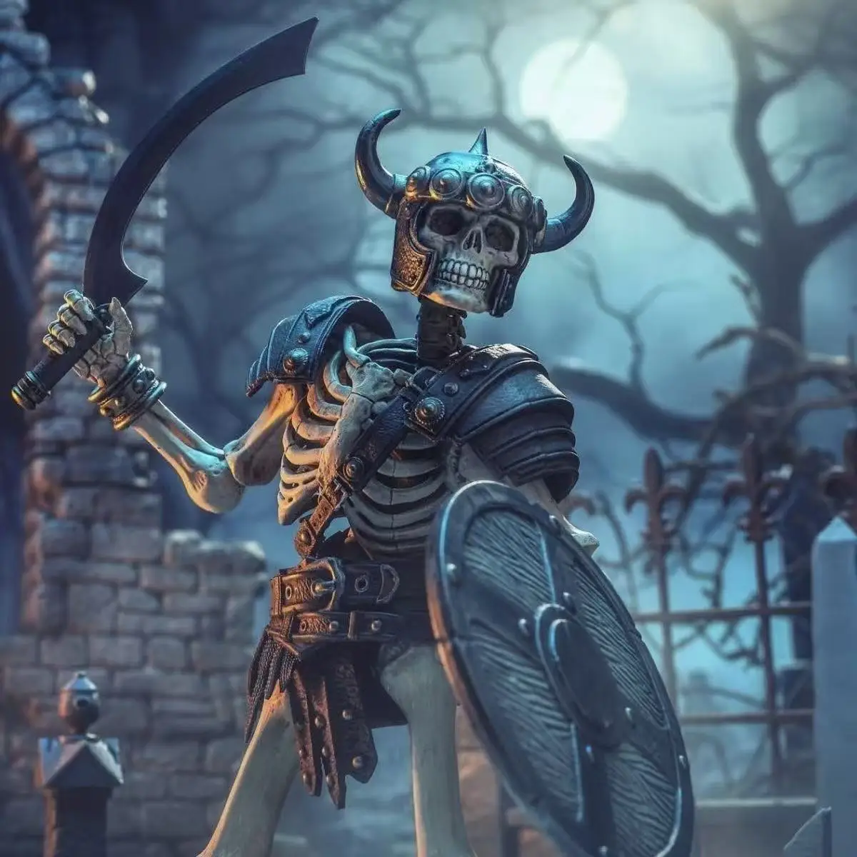 

Four Horsemen Mythical Legion All-Star 6 Spear Skeleton 7-inch Movable