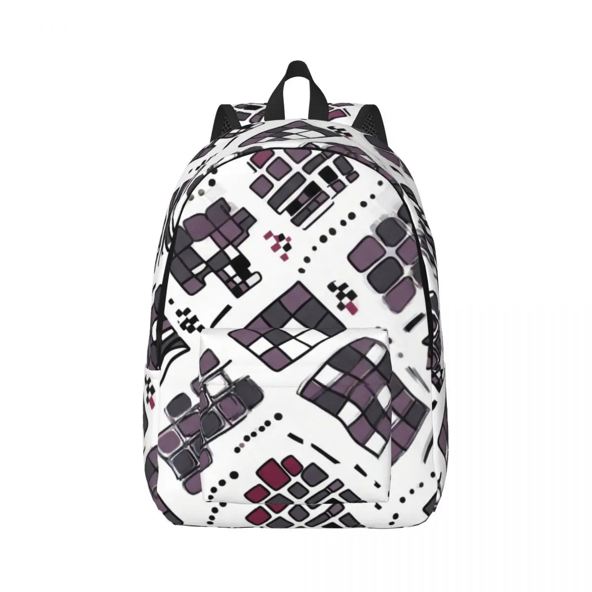 BP-AE-0324 - Diagonal Checker Dot Trail Stripe - Street Graphic - Black White