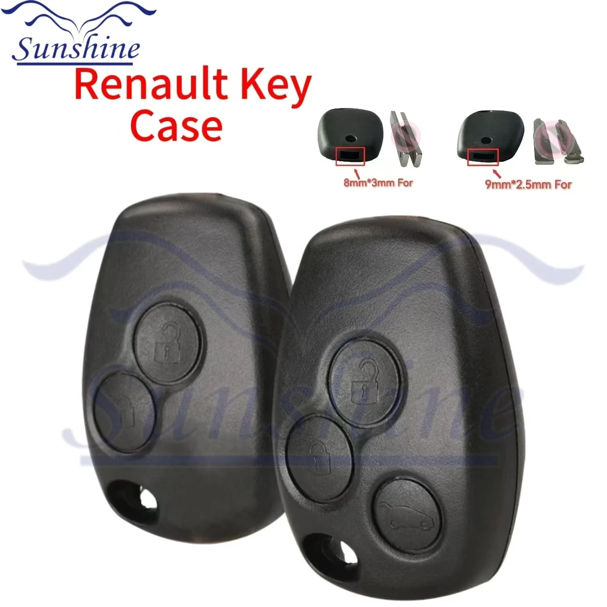 

Sunshine 2/3 Buttons Remote Car Key Shell Cover Case Styling For Renault Dacia Modus Clio 3 Twingo Kangoo 2 Fob