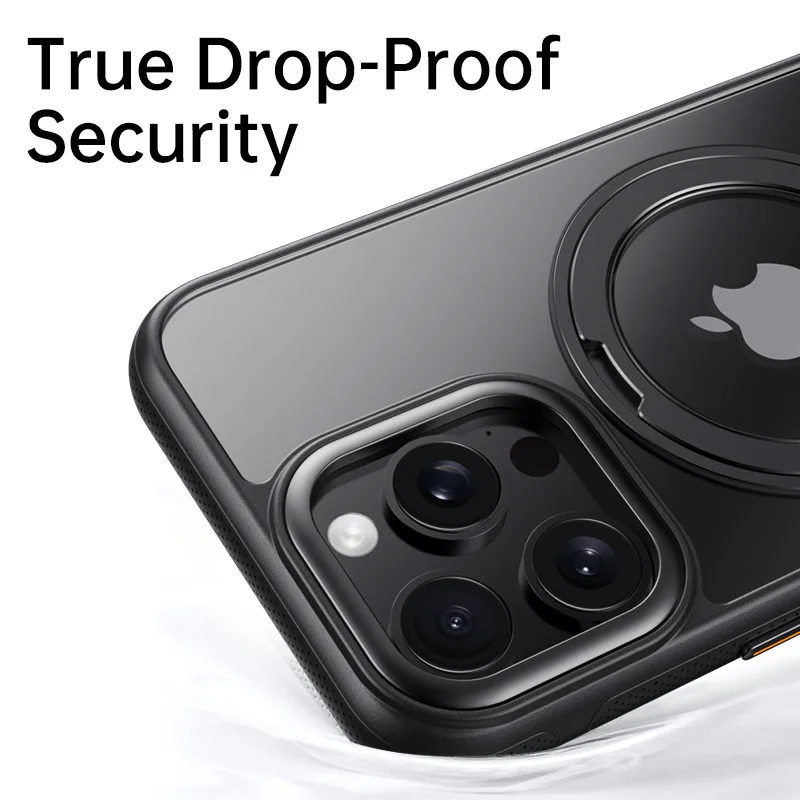 360° Rotation Ring Stand Magnetic Phone Case For iPhone 13 14 15 16 Pro Max 16 Plus 16E Magsafe Matte Military Shockproof Cover - Image 5